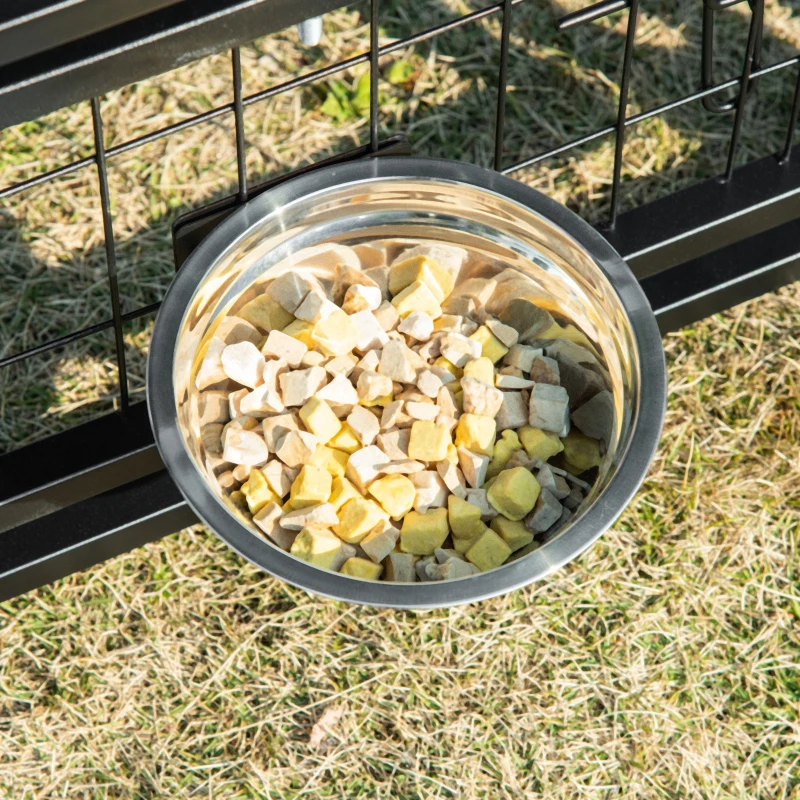 PawHut Weather-Resistant Outdoor Dog Kennel, 8ft x 4ft x 6ft with Cover, Durable Steel Frame, for Secure Pet Play & Rest Area, Green