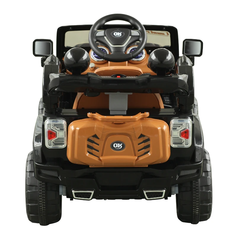Aosom Ride On Car Toy Off Road Truck, Dual 12V Electric Battery Powered with Remote Control Lights MP3 LCD Power Indicator and MP3