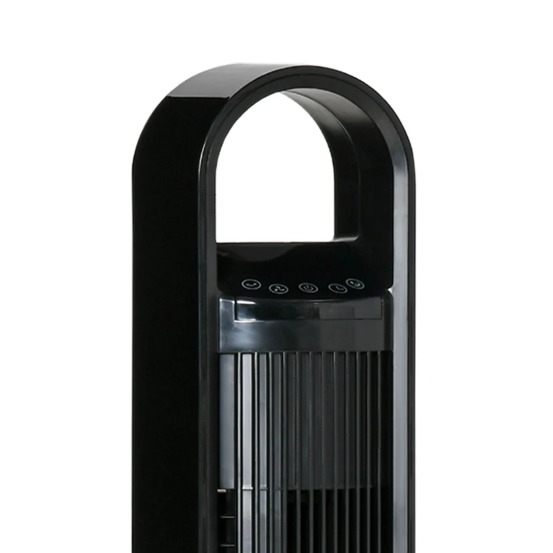 HOMCOM Freestanding Tower Fan Cooling for Home Bedroom with Oscillating, 3 Speed, 12h Timer, LED Sensor Panel, Remote Controller, Black