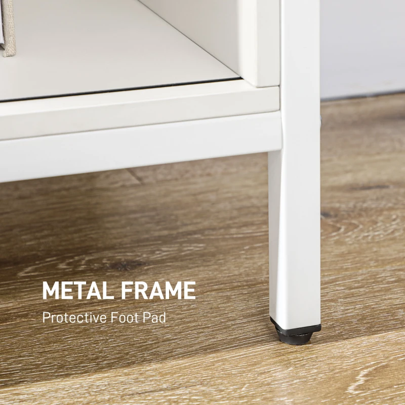 HOMCOM Buffet Cabinet, Farmhouse Sideboard, Bar Cabinet with Adjustable Shelf, Sliding Barn Door for Kitchen, White