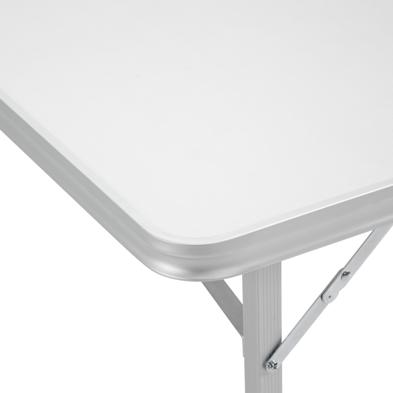 Outsunny 3.9ft Portable Picnic Table w/ All-terrain Feet, Aluminum Folding Camping Table for Indoor and Outdoor, Camping, Picnic, Barbecue and Party