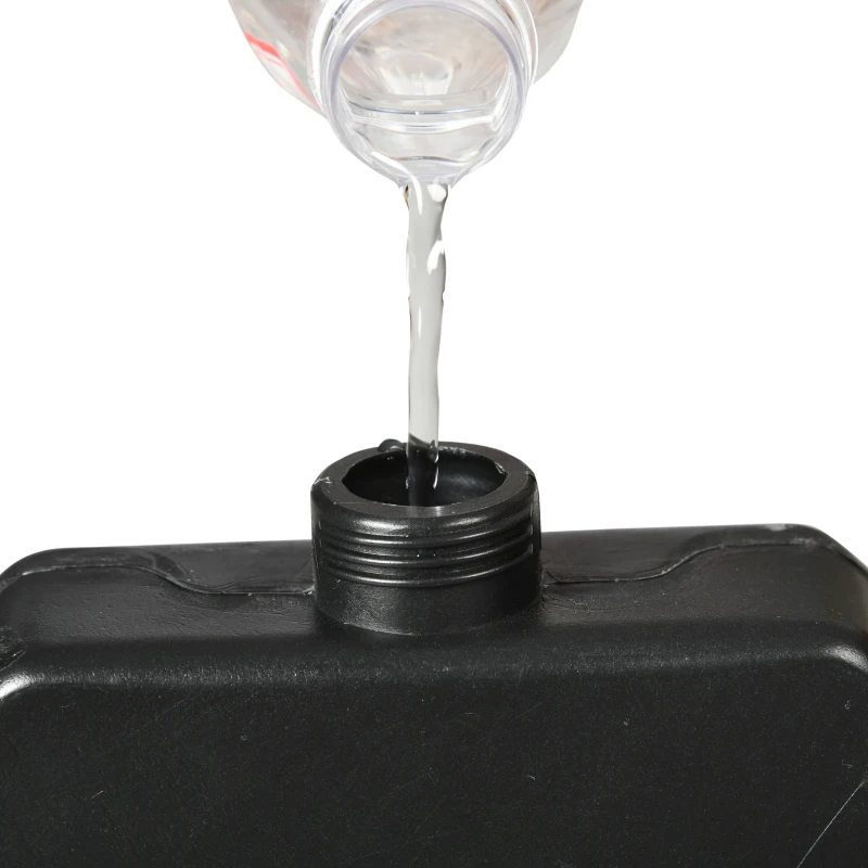 Outsunny Patio Umbrella Base Weights, HDPE, Fillable up to 150 Lbs, 4-Piece, All-Weather, Black (Round), for Offset Umbrella