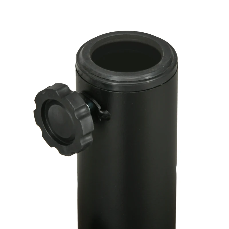 Outsunny Umbrella Stand for 1.5" or 2" Umbrella Poles, Round Fillable Umbrella Base for Outdoor, Lawn, Deck, Brown