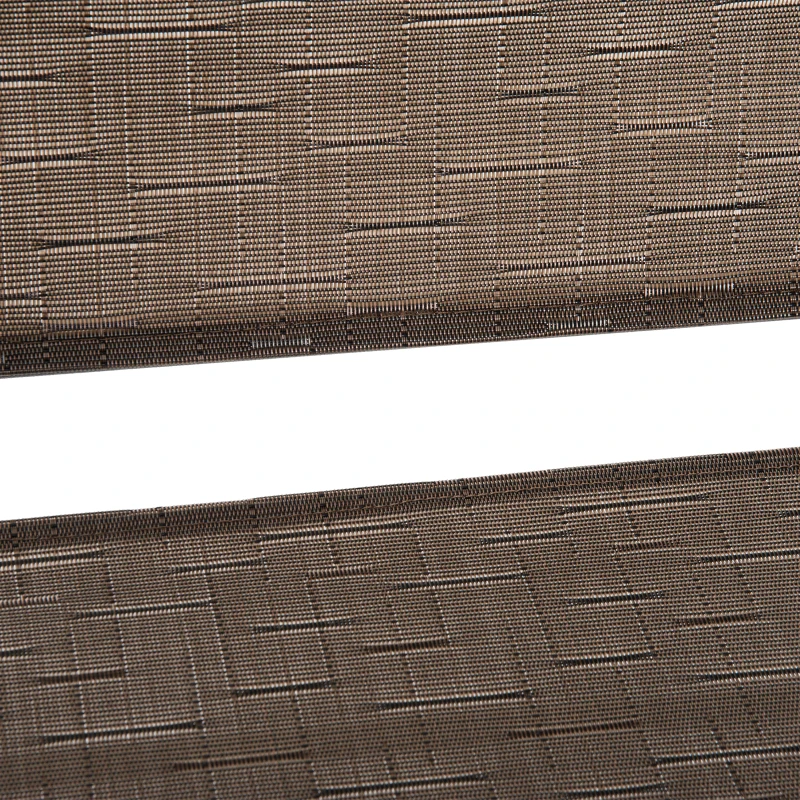 Outsunny 4-Piece Patio Dining Set with Folding Chairs, Table & Umbrella, Outdoor Furniture, Brown