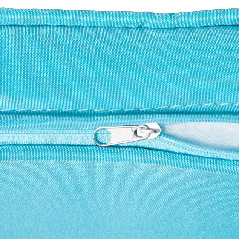 Outsunny 2 Person Wicker Hanging Swing Bench, Front Porch Swing Outdoor Chair with Cushions 550 lbs. Weight Capacity for Backyard, Garden, Sky Blue