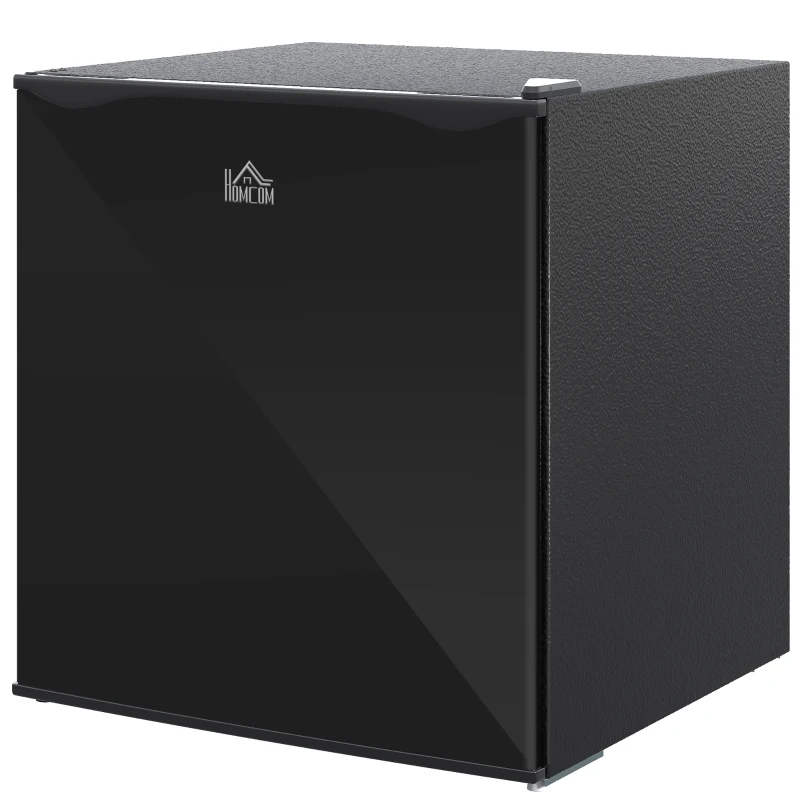 HOMCOM 1.1 Cu. Ft. Mini Freezer, Compact Upright Freezer with Reversible Door, Removable Shelf, Adjustable Temperature, Black