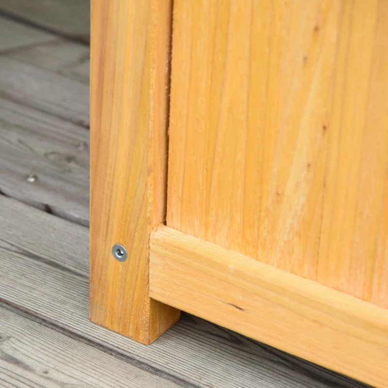 Outsunny Set of 2 Raised Garden Bed with Trellis Board Flower Stand Lattice Panels for Plants, Flowers or Vine Outdoor Indoor, Orange