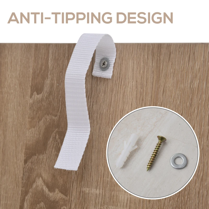 HOMCOM 2 In 1 Folding Table, Drop Leaf Table, Space Saving Dining Table with 4-Tier Shelf for Small Spaces, Oak