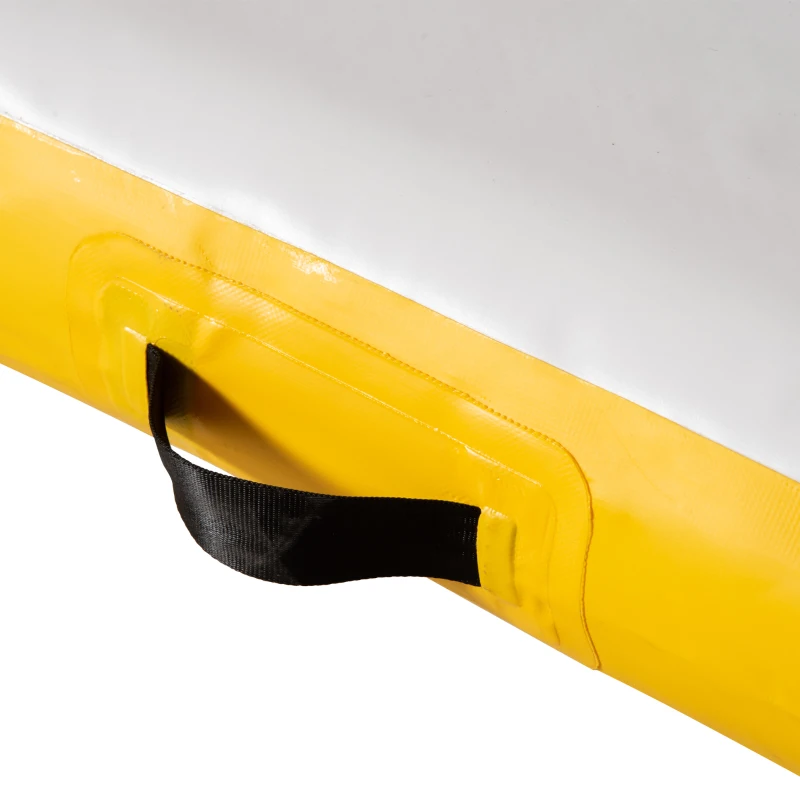 Outsunny 6.5' x 6' Inflatable Floating Dock, Up to 5 People, Yellow