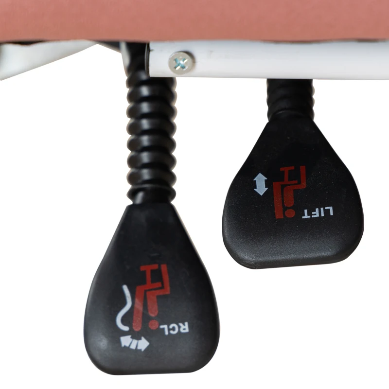 Vinsetto Executive Heated Massage Office Chair, 6-Point Vibrating, Reclining Desk Chair with Footrest, Microfiber, Armrest, Double Padding, Pink