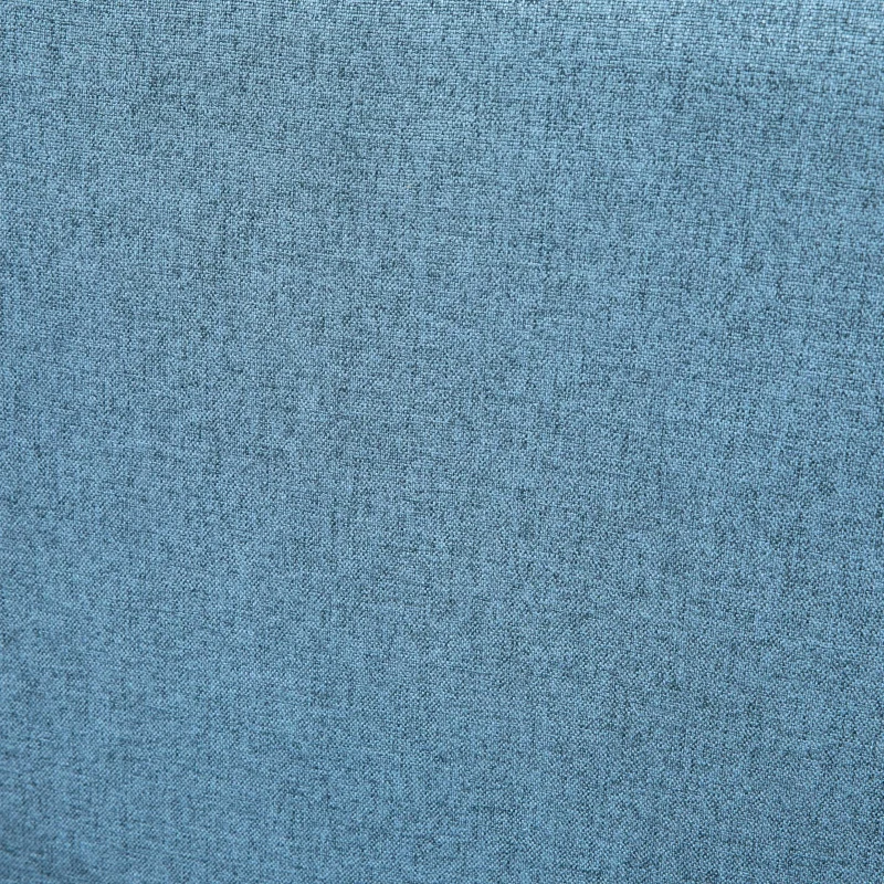 HOMCOM Comfy Accent Chairs with Cushioned Seat, Upholstered Linen-Feel Armchair for Bedroom, Living Room, Blue
