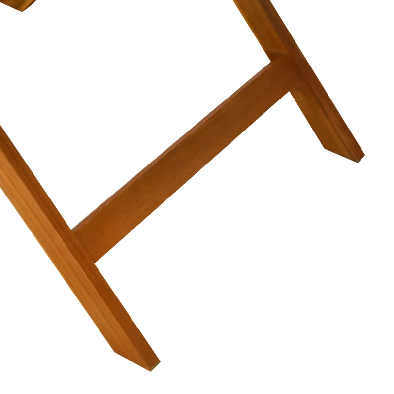 Outsunny 39" Acacia Wood Outdoor Dining Table, Octagon Patio Table with Umbrella Hole, Teak
