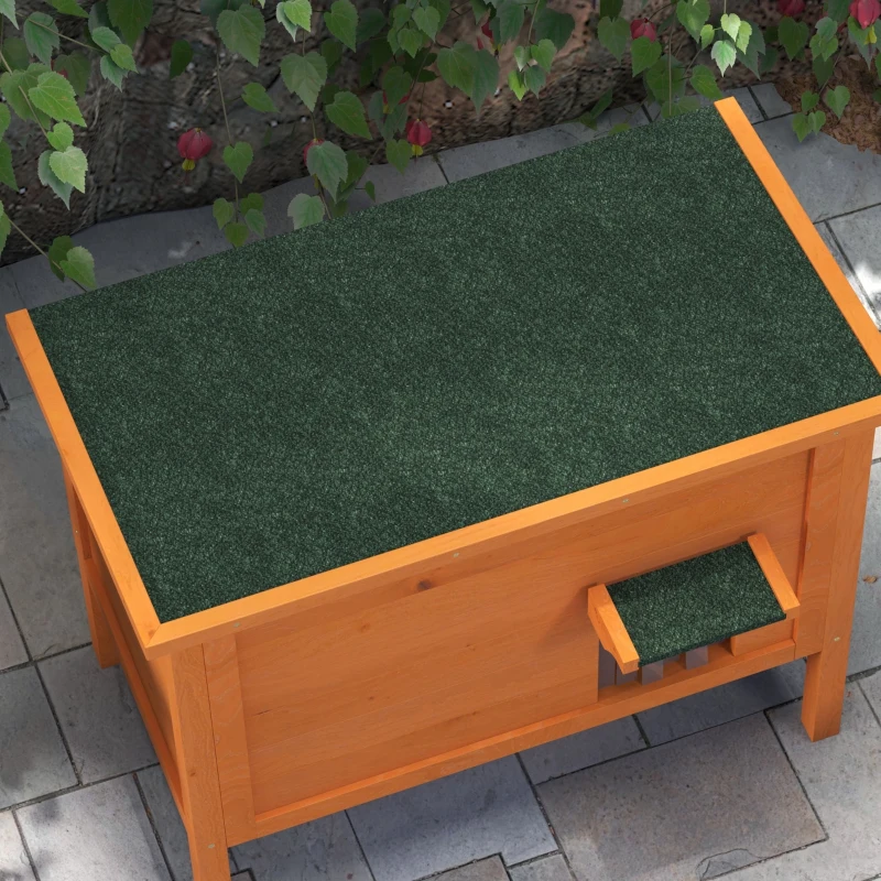 PawHut Outdoor Insulated Cat House with Asphalt Roof, Removable Floor, for Cats, Small Animals