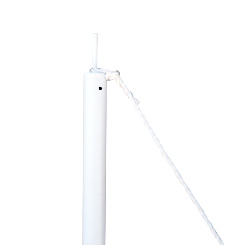 Outsunny Adjustable Sun Sail Shade Canopy Pole/Pipe Installation Kit (SUN SAIL NOT INCLUDED), White