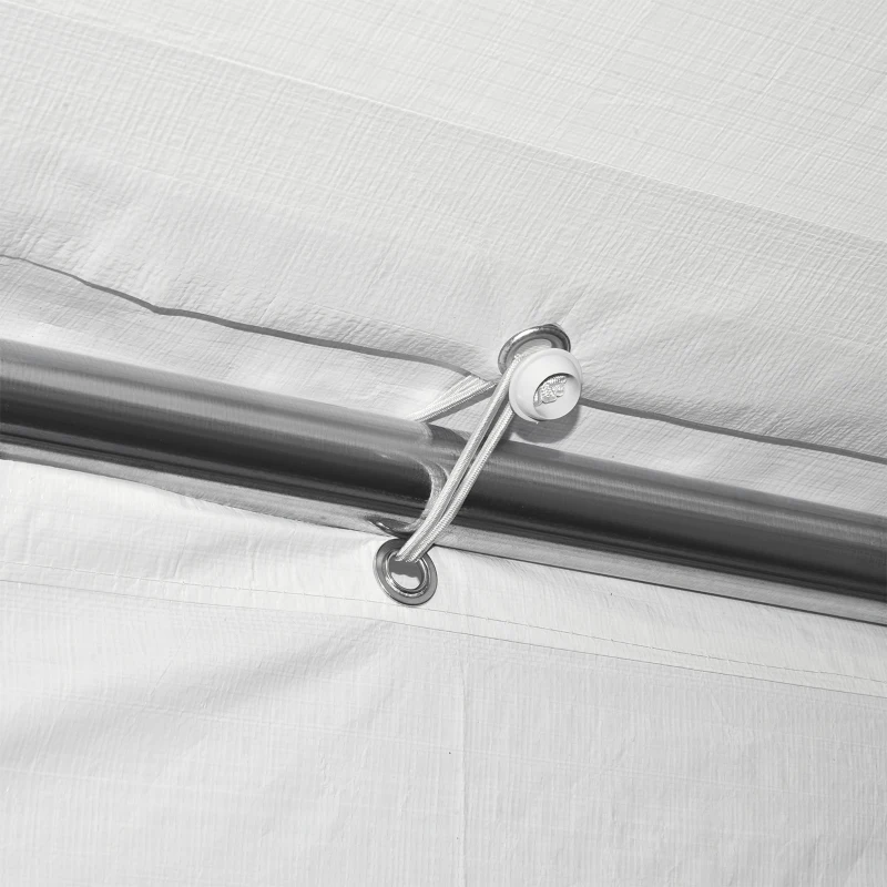 Outsunny 20' x 10' Party Tent Canopy, Gazebo Tent with 6 Removable Side Walls and Windows for Outdoor Event, White