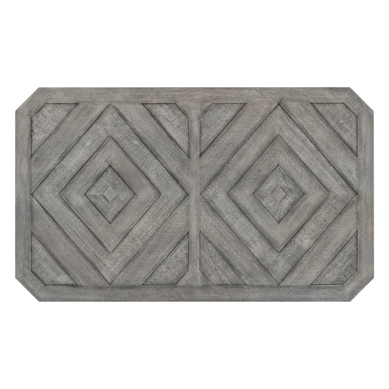 6-Piece Rubber Wood Dining Table Set with Beautiful Wood Grain Pattern, Solid Wood Veneer, Soft Cushions, and H-Shaped Support Legs, 60"L x 36"W x 30.3"H, Gray