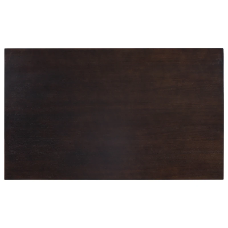 6-Piece Dining Table and Chair Set with Special-Shaped Legs, Foam-Covered Seat Backs & Cushions, Includes 1 Table, 4 Chairs, and 1 Bench, 60''L x 36''W x 30''H, Espresso