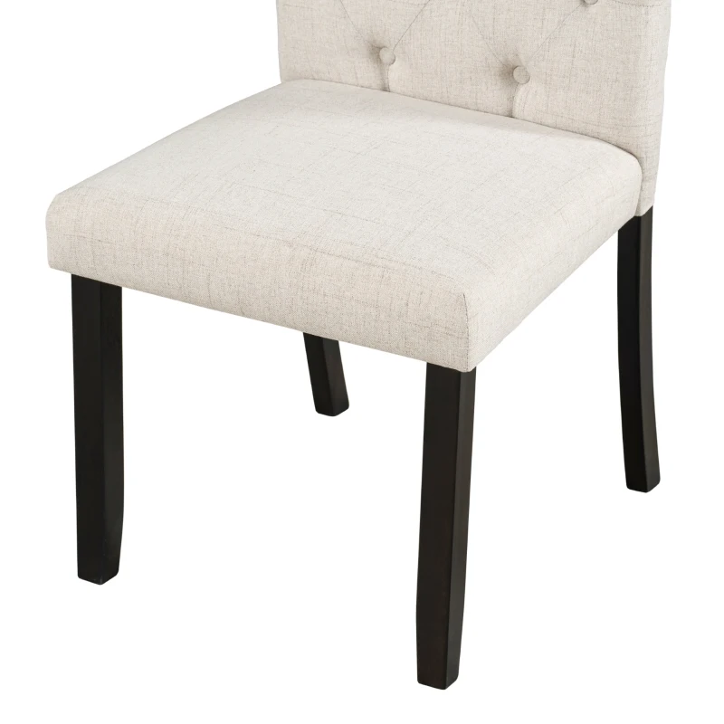 6-Piece Farmhouse Dining Table Set, 72''L x 42''W x 30''H Wood Rectangular Table with 4 Upholstered Chairs and Bench, Ergonomic Design, Espresso