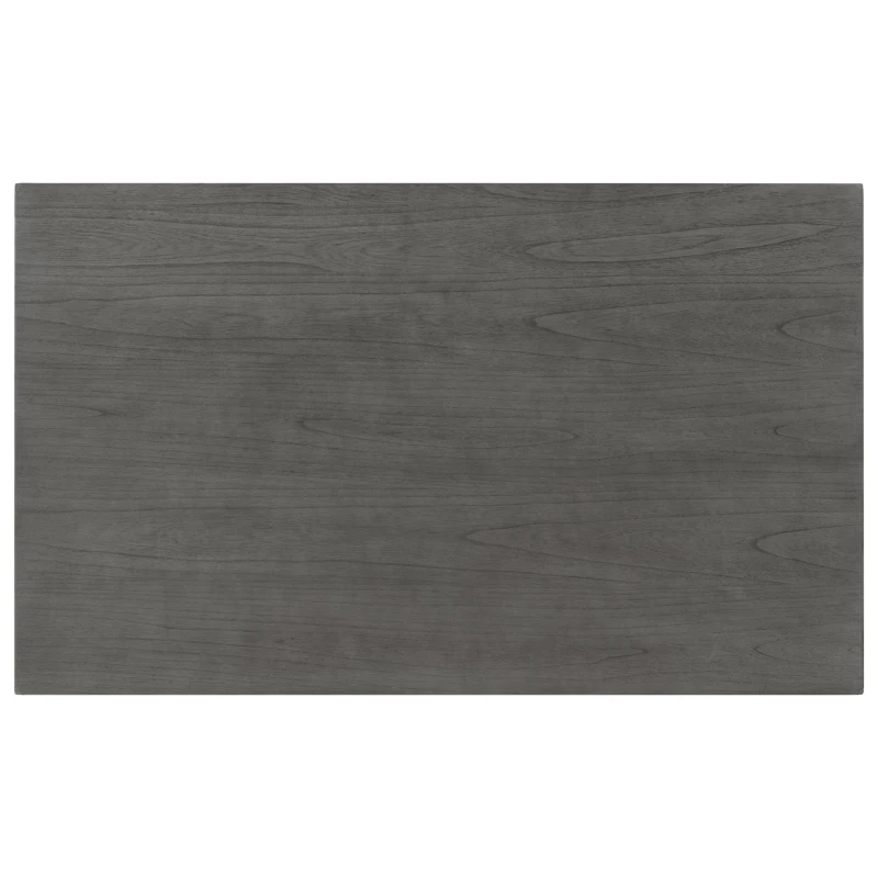 Vinsetto 7-Piece Dining Table Set with Upholstered Chairs, Ergonomic Design, Rubber Wood and MDF Construction, 60"L x 36"W x 30.5"H, White+gray