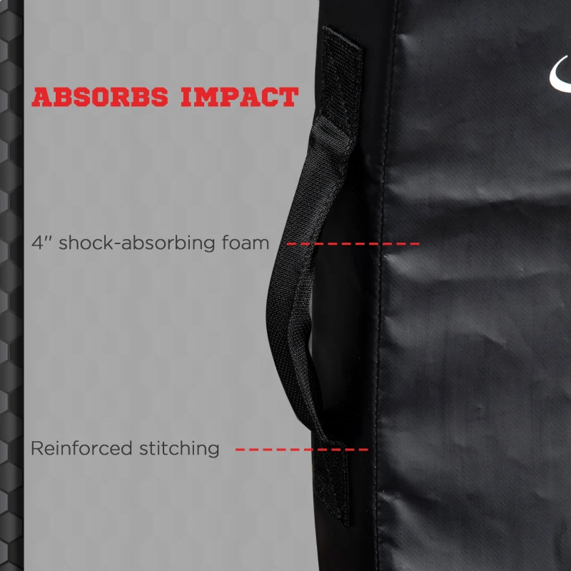 Soozier Boxing Pad, Kick Shield, Curved Muay Thai Kicking Pad, Great for MMA, Taekwondo, Krav Maga, Martial Arts, Karate