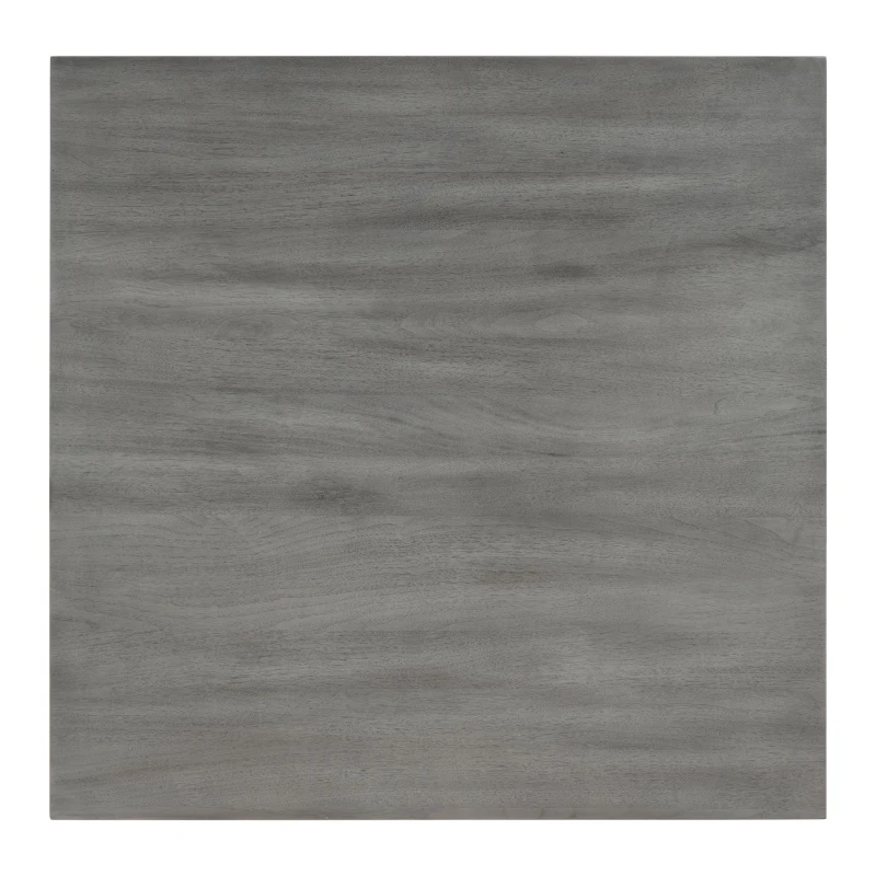 Vinsetto 5-Piece Dining Table Set, Industrial Wooden Kitchen Table and 4 Chairs with Cushioned Seats, 35"x35"x30", Gray