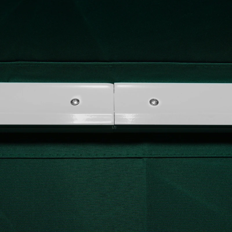 Outsunny 12' x 8' Retractable Awning Patio Awnings Sun Shade Shelter with Manual Crank Handle, UV & Water-Resistant Fabric and Aluminum Frame for Deck Balcony Yard, Green