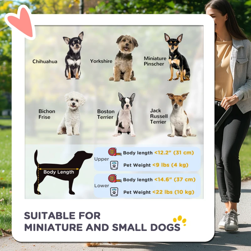 PawHut 3-in-1 Double Pet Stroller for Small Miniature Dogs Cats with Removable Carrier, Foldable Travel Carrier Bag, Car Seat, Blue