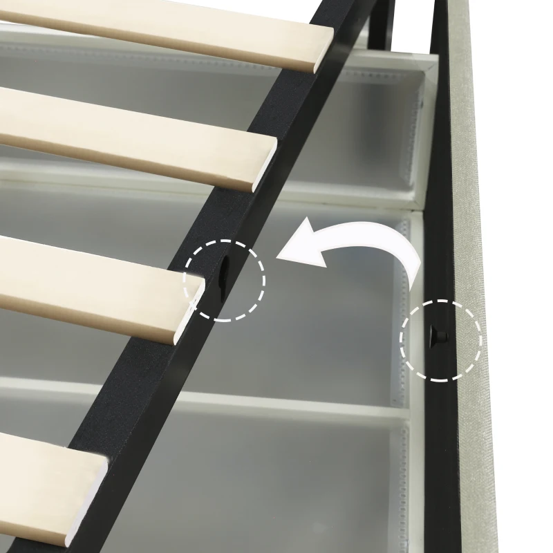 Queen Size Velvet Upholstered Platform Bed Frame with 4 Storage Drawers, Adjustable Headboard, Wooden Slat Support, No Box Spring Required, 64.7"L x 83.2"W x 37/43"H, Ivory