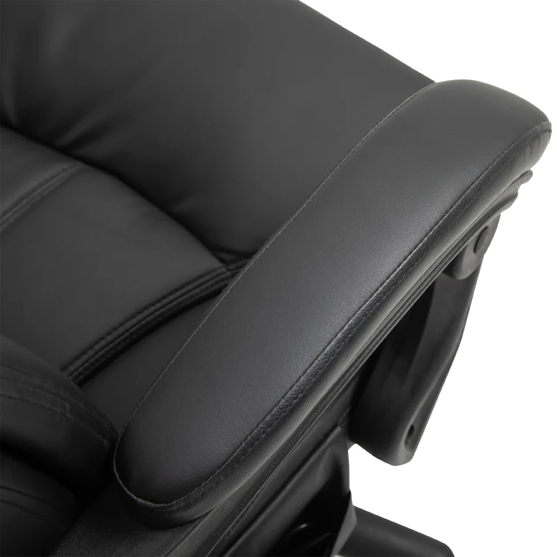 Vinsetto Office Chair High Back 6-Point Vibration Massage Reclining 360° Swivel Height Adjustable with Retractable Footrest