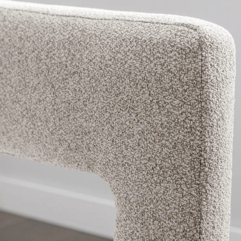 Contemporary Fabric Upholstered Accent Chair with Solid Wood Frame, Linen Upholstery, and 330 lbs Weight Capacity, 24.8" x 20.9" x 30.1", Gray