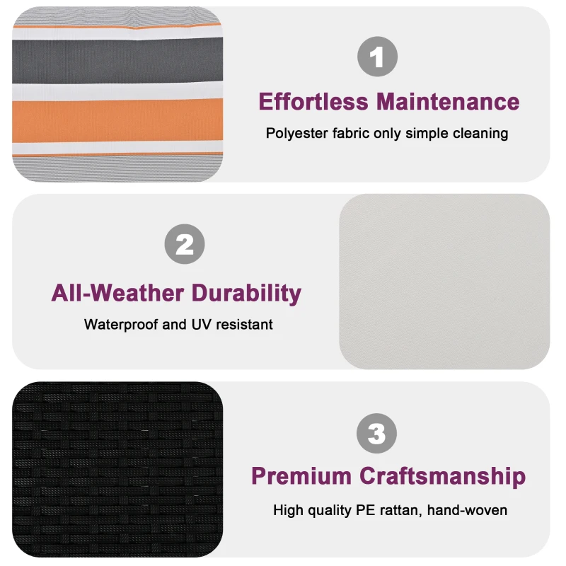 49" PE Wicker Porch Swing with Chains, 2-Seater Hanging Bench, All Weather Design, Removable Cushions and Pillows, 48.81" x 23.03" x 21.25", Beige+Black