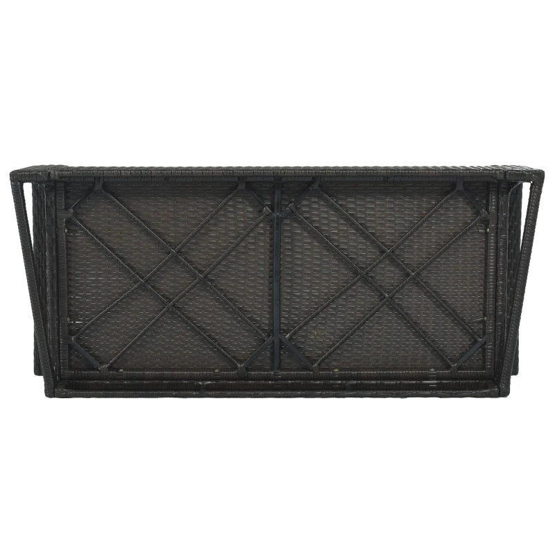 2-Person Wicker Hanging Porch Swing with Chains, Removable Cushions and Pillows, 500 lbs Capacity, 50" Length, Brown