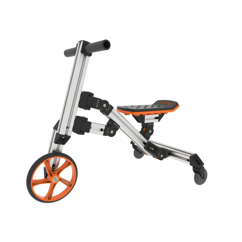 20-in-1 Buildable Kit, Kids Balance Bike and Sit/Stand Scooter, No Pedal Toy for Ages 1-6, Safe and Eco-Friendly Materials, 34.25"x16.14"x18.50", Silver