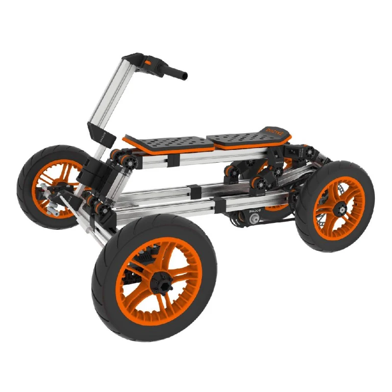 Modular Electric Innovation Kart, High-Strength Material, 20+ Assembly Methods, Perfect for Outdoor Sports and Parent-Child Interaction, 24.41"x16.14"x11.81", Silver