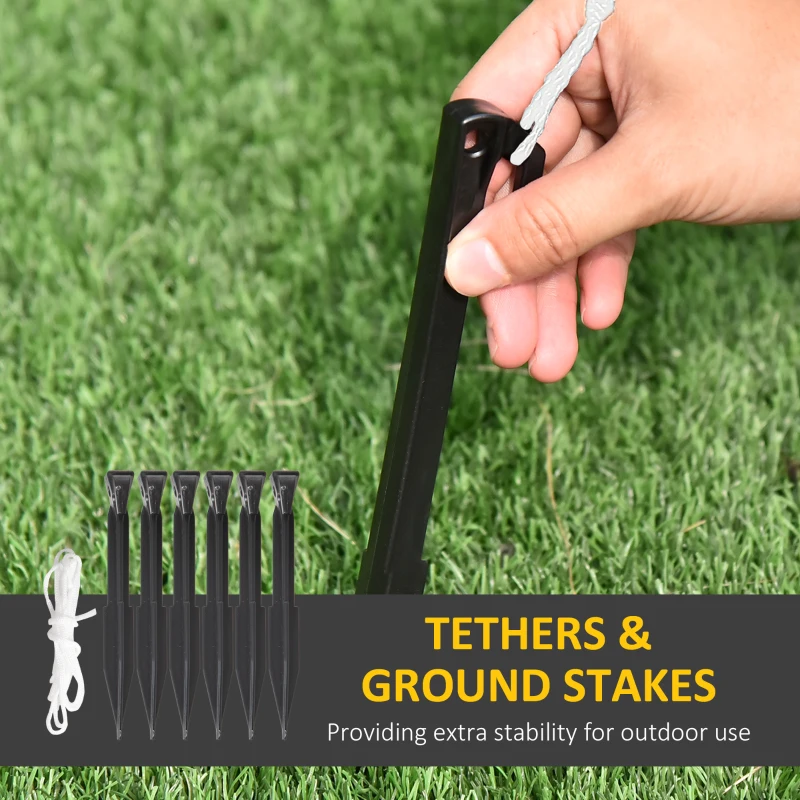 Outsunny 5ft Christmas Inflatables Outdoor Decorations Santa Claus and Penguin on Sleigh, Blow-Up LED Yard Christmas Decor for Lawn Garden Party