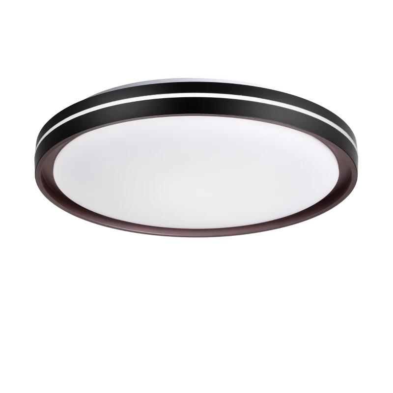 15.75in LED Modern Flush Mount Ceiling Light Fixture, 24W 2400LM, 5 CCT Colors, Dimmable Modern Light for Bedroom, Bathroom, Hallway, Black White