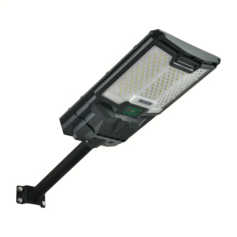 Solar Street Lights Outdoor with 66PCS LED Beads, IP65 Waterproof, Dusk to Dawn, Easy Install, Remote Control, Black White
