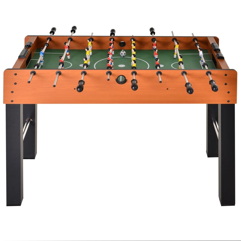Soozier Foosball Table, 48" Wooden Soccer Game Table, with 8 Rods, 2 Balls Suit for 4 Players for Arcades, Pub, Game Room