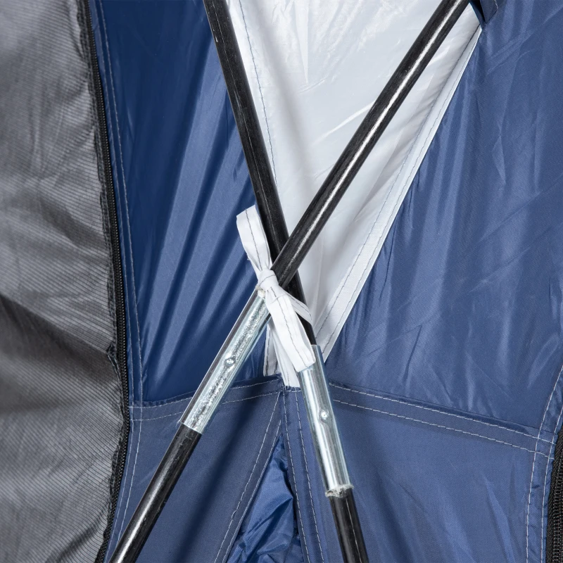 Outsunny 8 Person Dome Tent, Camping Tent with 4 Doors, Lamp Hook, Carry Bag, White