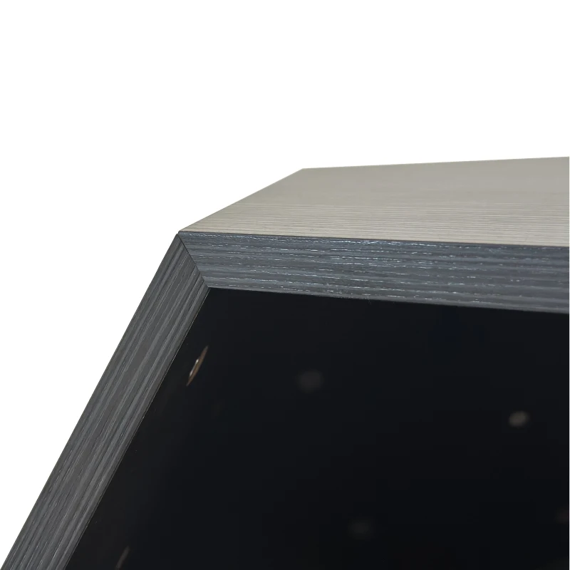 Modern Pet Furniture Cat Litter Side Table, Multifunctional MDF Design, 25.98" x 25.98" x 21.07", Black Brown