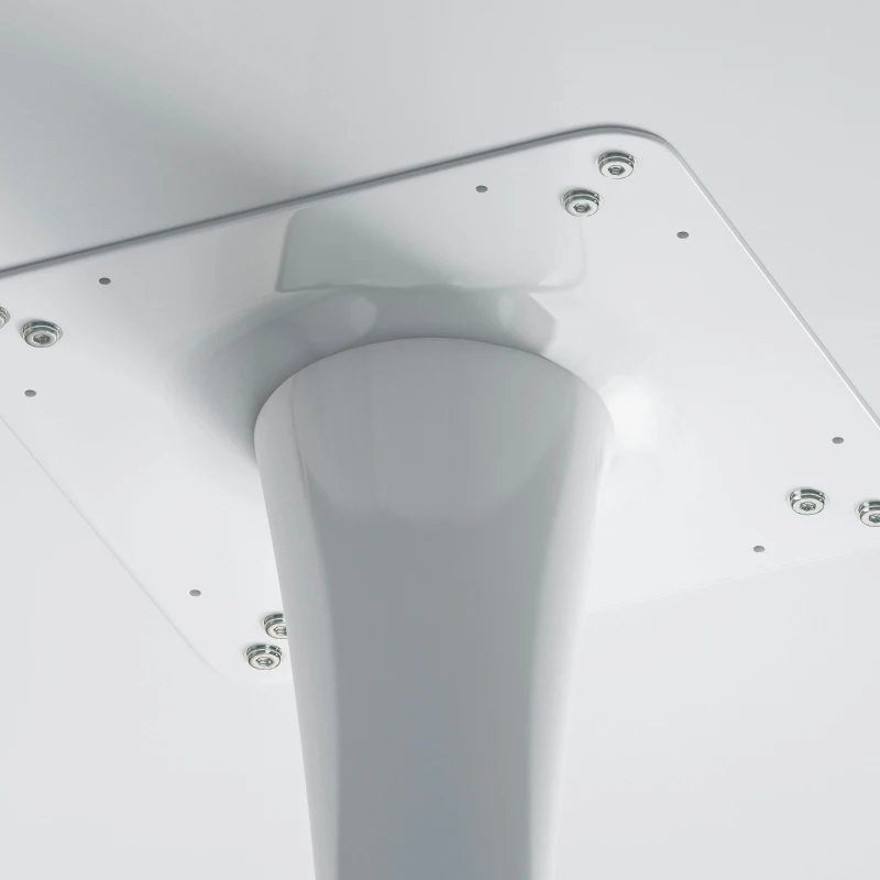 31.5" Modern Hexagonal Coffee Table with MDF Top and Metal Base, Sturdy and Durable, Easy Assembly, 220 lbs Load Capacity, White