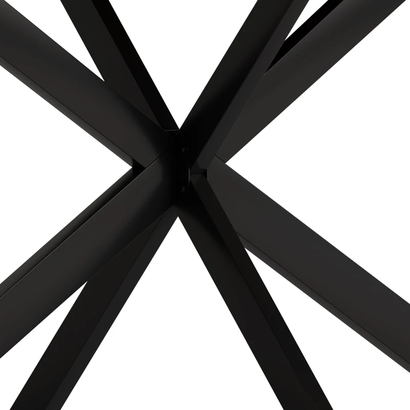 Retro Rectangular Stretch Dining Table with Storage Box, Gray Carole Top, Black Embossed Center Plate, Iron Cross Foot Base, 55.11"-70.86", Gray