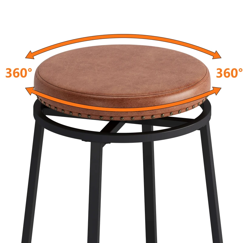 3-Drawer Long Dining Table Set with Power Outlets, Circular PU Stools, Easy Assembly, 60.24"x15.75"x35.43", Brown