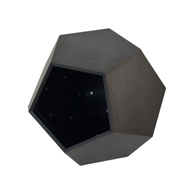 Modern Pet Furniture Cat Litter Side Table, Multifunctional MDF Design, 25.98" x 25.98" x 21.07", Black Brown