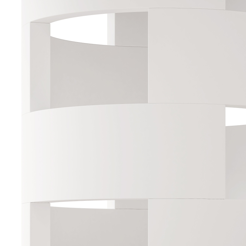 42.12" Modern Round Dining Table with Printed Black Marble Table Top, Sturdy MDF Base, Easy Assembly, 220 lbs Capacity, Black White