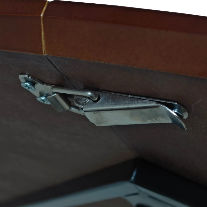 47.24" Modern Round Dining Table with Solid Wood Grain Top, Metal Base, and Easy Assembly, 220 lbs Weight Capacity, Brown Oak