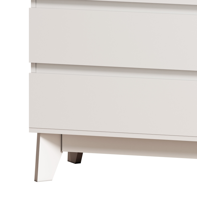 8-Drawer Storage Cabinet with Decorative Finish, Easy Assembly, Durable MDF Construction, Ample Storage Space, 47.24"x15.35"x37.8", White