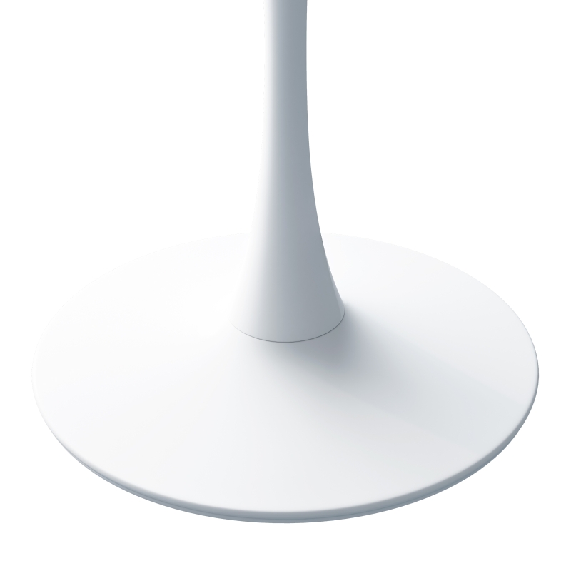 31.5" Modern Hexagonal Coffee Table with White Printed Marble Top, Metal Base, and Easy Assembly for Dining Room, Kitchen, and Living Room, White Marble