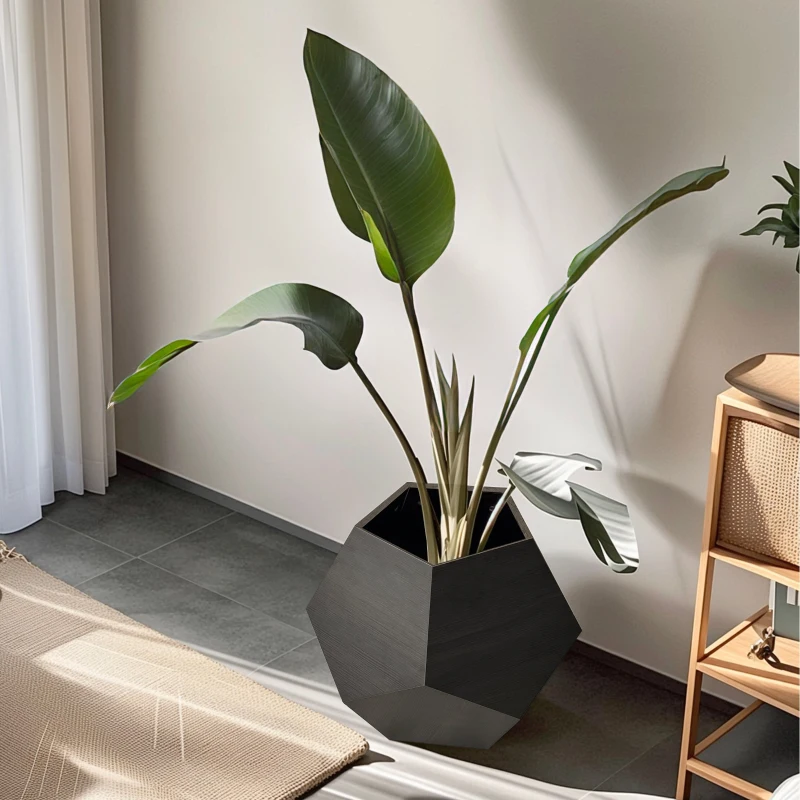 Modern Pet Furniture Cat Litter Side Table, Multifunctional MDF Design, 25.98" x 25.98" x 21.07", Black Brown