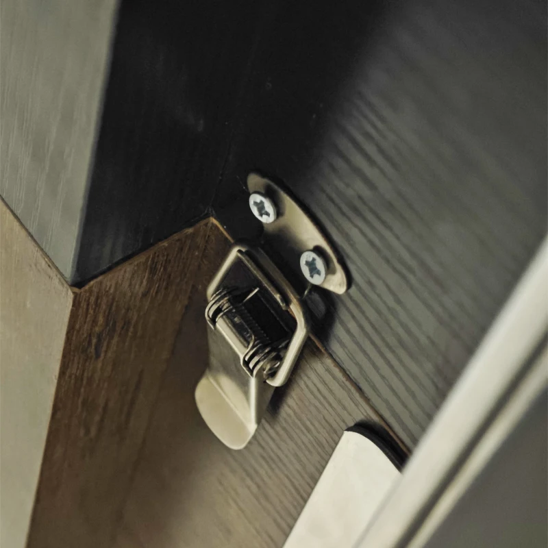 Vintage Rectangular Stretch Dining Table with Antique Wooden Tabletop, Black Embossed Centerboard, and Iron Leg Base, 78.74″ L x 35.43″ W x 29.52″ H, Brown